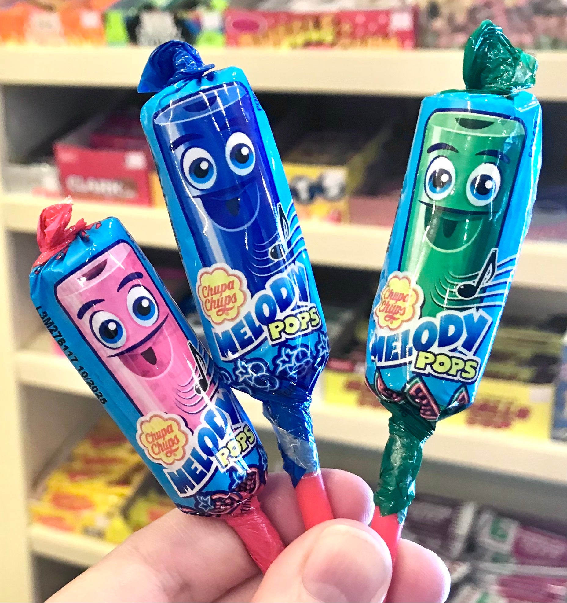 Chupa Chups Blue Raspberry Melody Pops