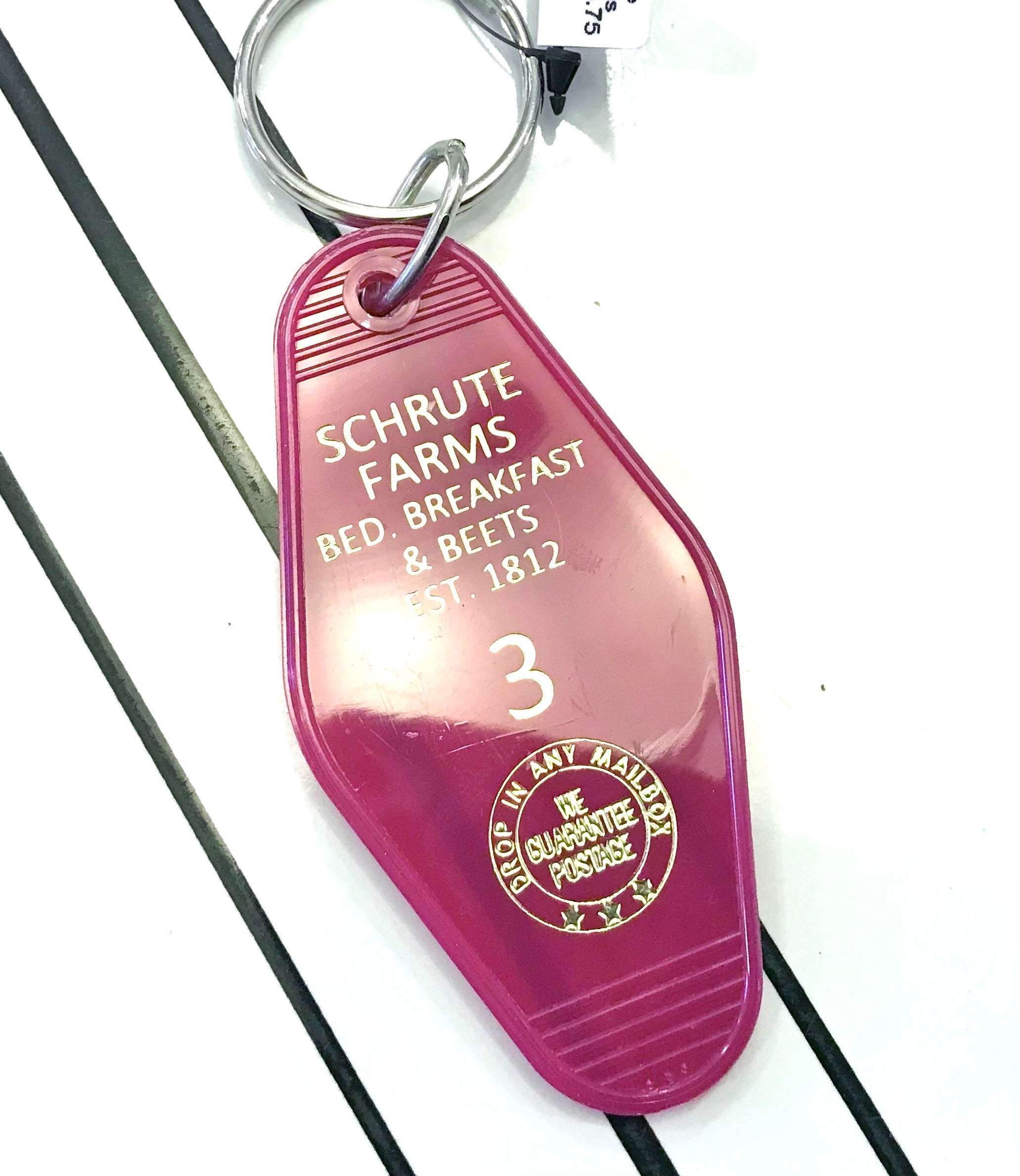 Ts the office schrute farms key fob georgie lou s retro candy